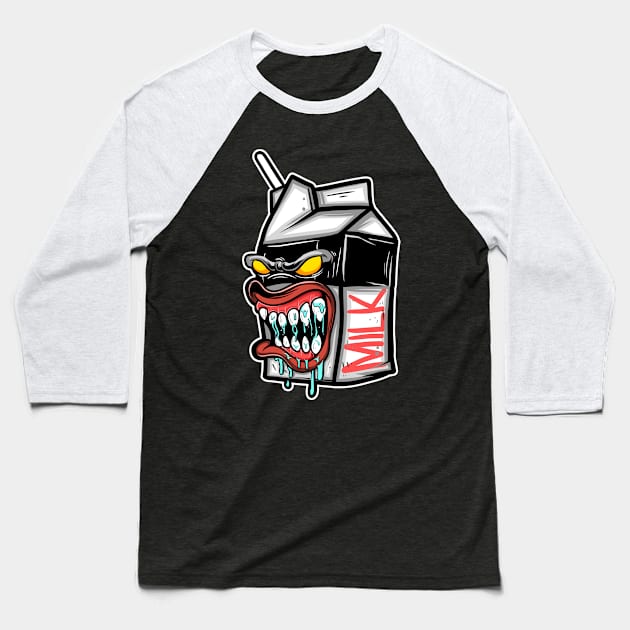 milk monster Baseball T-Shirt by willitone